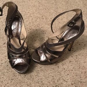 *LAST CALL* Michael Kors size 8- pewter heels